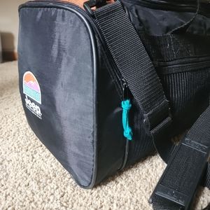 Vintage JEEP travel equipment carry on duffle bag